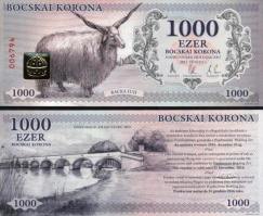 *HAJDÚNÁNÁS (Maďarsko) 1000 Bocskai Korona 2012-21 UNC - Kliknutím na obrázok zatvorte -